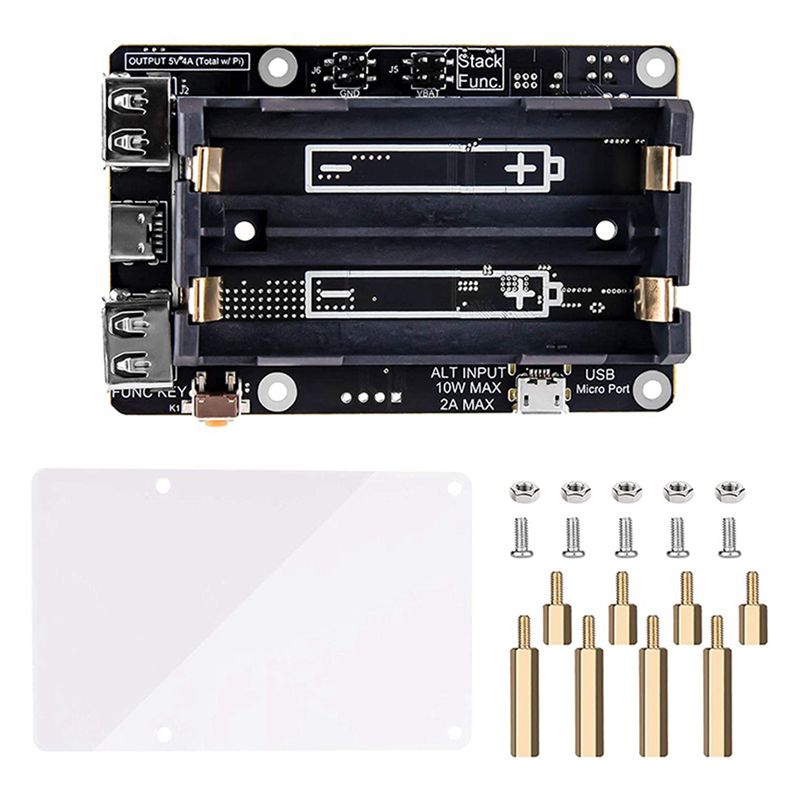 AA08-2X Para Raspberry Pi 4, F - Raspberry Pi Uninterrupted Power Supply Ups 18650 reseña y precio
